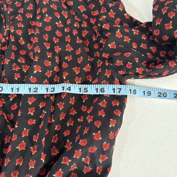 Motel Mini Dress Womens Large Multi Kepsibelle Dotty‎ Rose Tiered Summer Y2K - Picture 7 of 12